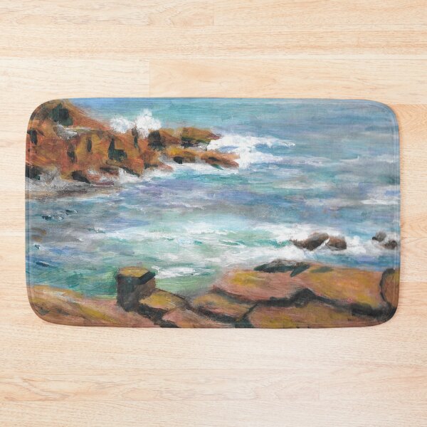 Item preview, CAPE NEDDICK MAINE SHORELINE VIEW ACRYLIC PAINTING designed and sold by Roseann Meserve.