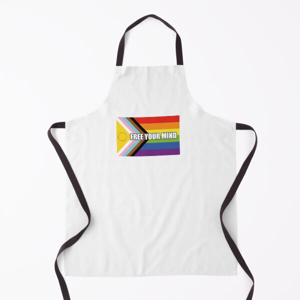 Item preview, Inclusive Pride Progress Flag FREE YOUR MIND designed and sold by Inspirationmotivation.