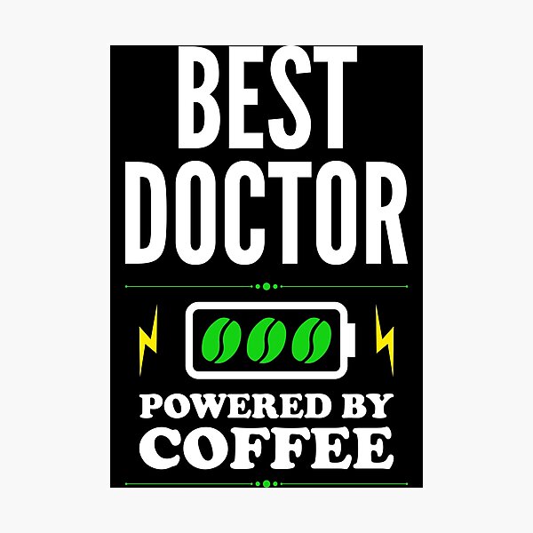 Artikelvorschau, Bester Arzt Powered By Coffee for Doctor entworfen und verkauft von SVPOD.