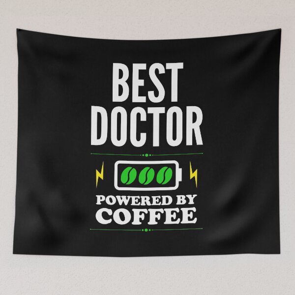 Artikelvorschau, Bester Arzt Powered By Coffee for Doctor entworfen und verkauft von SVPOD.