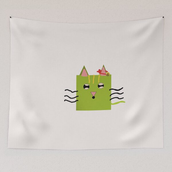 Item preview, Block cat with bell designed and sold by Minnie3d.