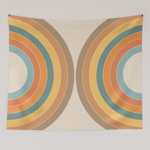 Item preview, Double semicircles in retro style designed and sold by BattaAnastasia.