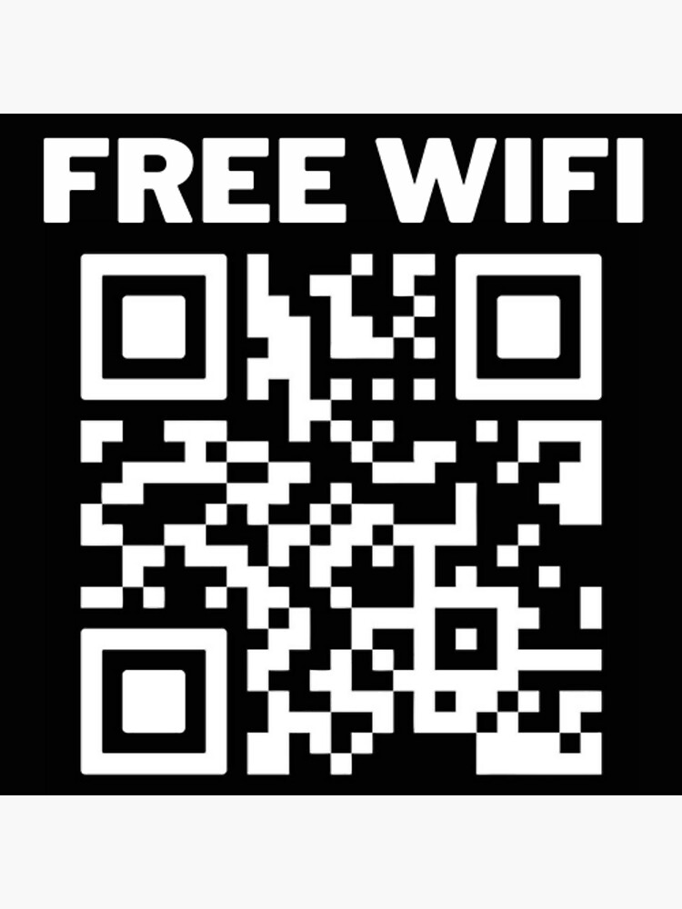 QR-code WIFI password (rickroll) by Boogie