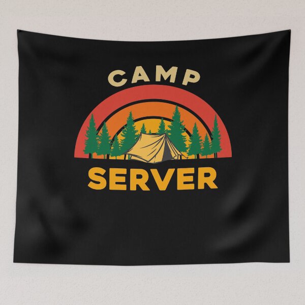 Item preview, Camp Server Design for Camping Lovers designed and sold by sleeksy.