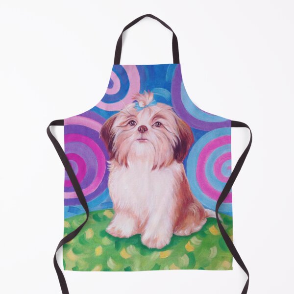 Item preview, Cute Shih Tzu Art (Pink Purple) designed and sold by studioaegis326.