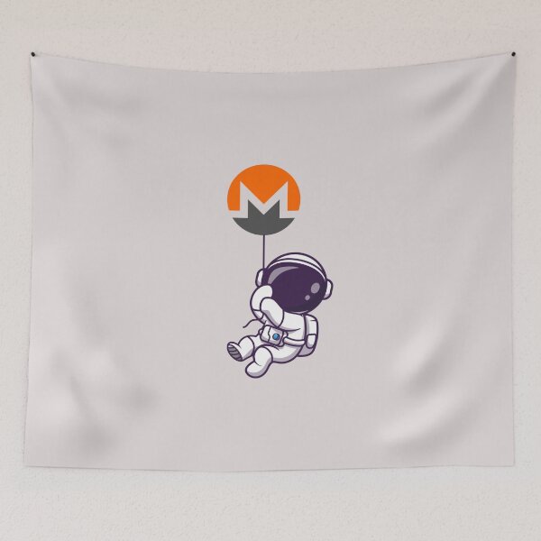 Item preview, Crypto Monero - Astronaut to the Moon designed and sold by Crypmetal.