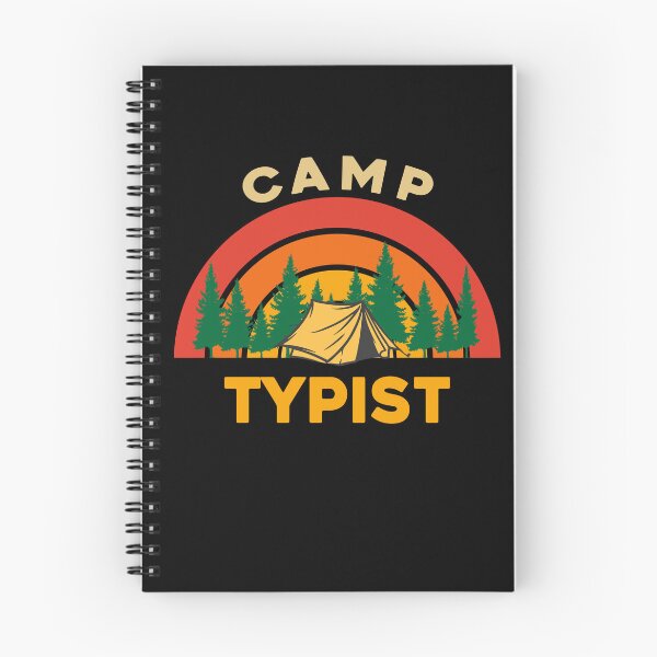 Item preview, Camp Typist Design for Camping Lovers designed and sold by sleeksy.