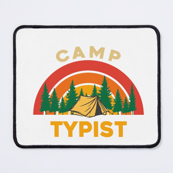 Item preview, Camp Typist Design for Camping Lovers designed and sold by sleeksy.