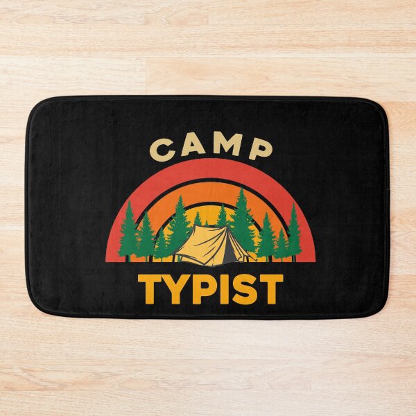Item preview, Camp Typist Design for Camping Lovers designed and sold by sleeksy.