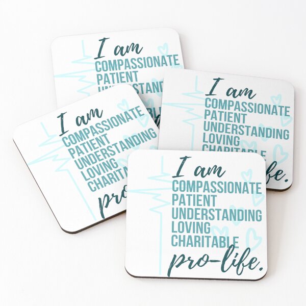 Item preview, I am Pro Life (blue) designed and sold by CarolineTherese.