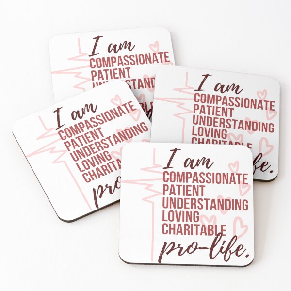 Item preview, I am Pro Life (red) designed and sold by CarolineTherese.