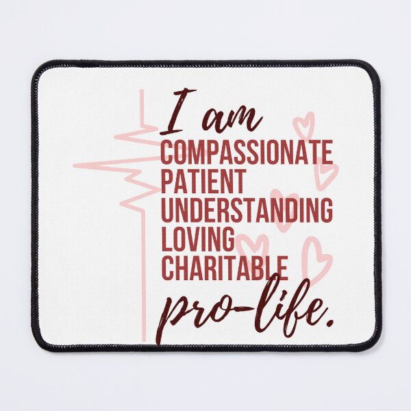 Item preview, I am Pro Life (red) designed and sold by CarolineTherese.