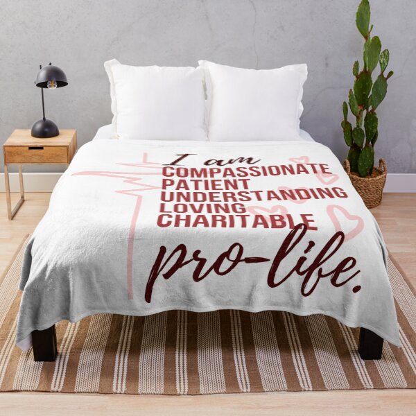 Item preview, I am Pro Life (red) designed and sold by CarolineTherese.