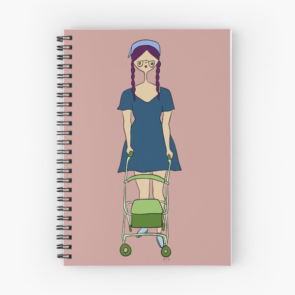 Item preview, Cute Girl With Rollator (pink) designed and sold by misslovelymess.