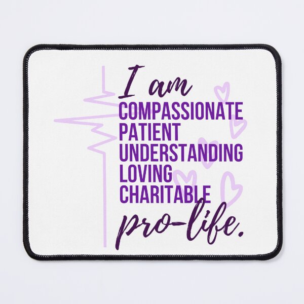 Item preview, I am Pro Life (purple) designed and sold by CarolineTherese.