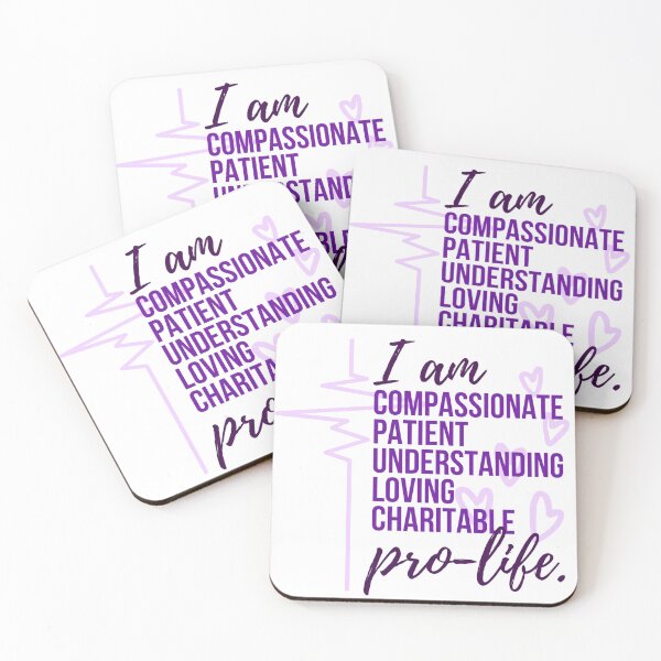 Item preview, I am Pro Life (purple) designed and sold by CarolineTherese.