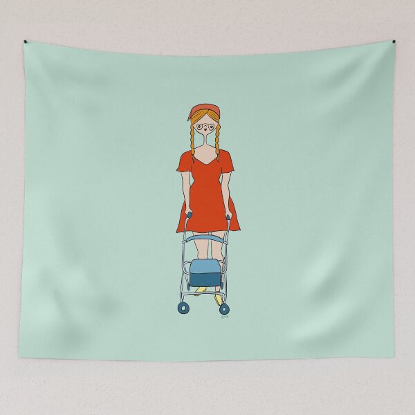 Item preview, Cute Girl With Rollator (mint) designed and sold by misslovelymess.