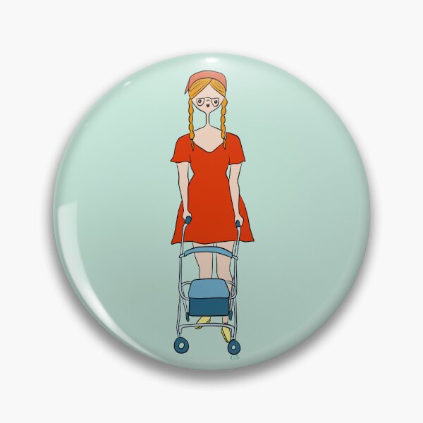 Item preview, Cute Girl With Rollator (mint) designed and sold by misslovelymess.