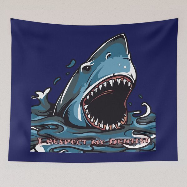 Item preview, I Respect My Dentist Shark designed and sold by PapitosPlace.