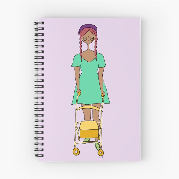 Item preview, Cute Girl With Rollator (purple) designed and sold by misslovelymess.