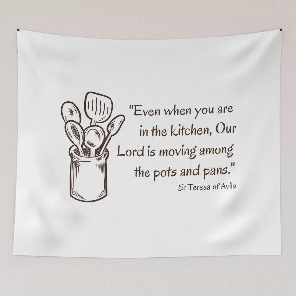 Item preview, Our Lord Among the Pots and Pans // St Teresa of Avila designed and sold by CarolineTherese.