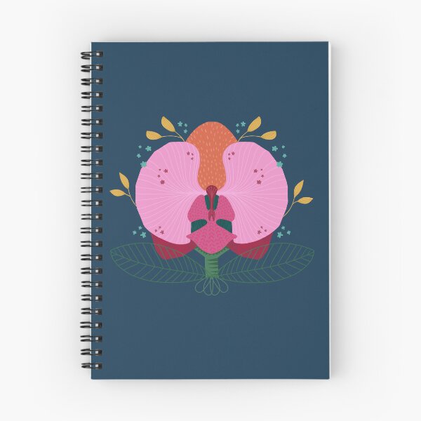 Item preview, Pink and Orange Abstract Orchid designed and sold by Kathy Osborne Studio.