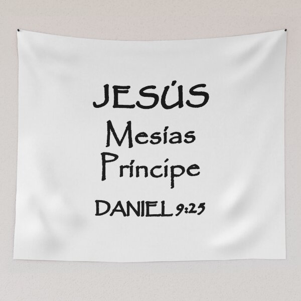 Item preview, Daniel 9:25 Jesus Messiah Prince Spanish Bible Verse designed and sold by NombresDeJesus.