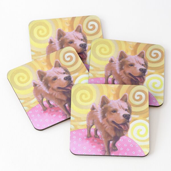 Item preview, Cute Chow chow Art (Pink Yellow) designed and sold by studioaegis326.