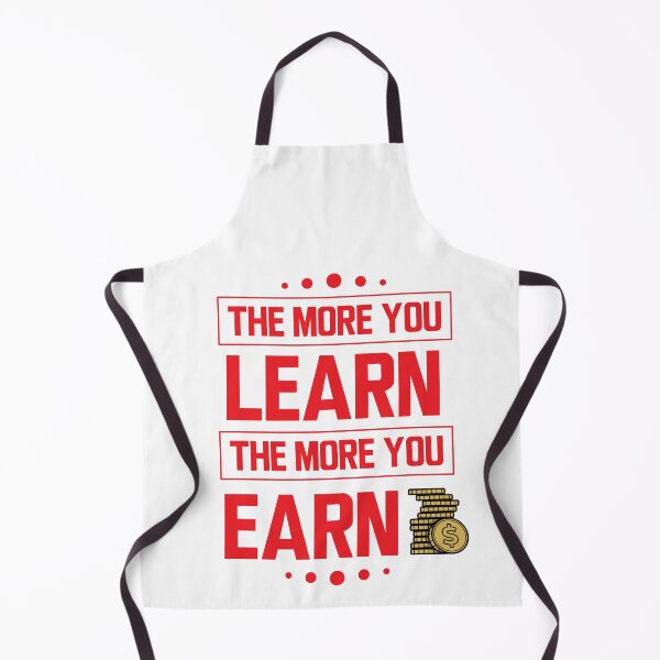 Item preview, The more you learn the more you earn (Red in White) designed and sold by ResuWreck.