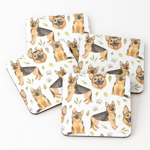 Item preview, German Sheppard Dog Doggie Puppy Pet Pattern designed and sold by Draculaura2009.