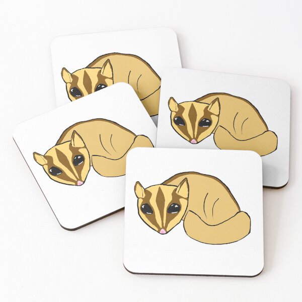 Item preview, Sugar Glider resting cartoon  designed and sold by KaylaKritters.