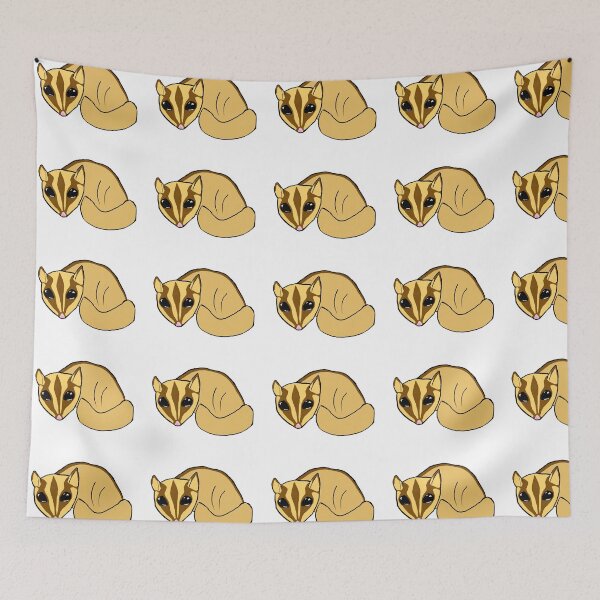 Item preview, Sugar Glider resting cartoon  designed and sold by KaylaKritters.
