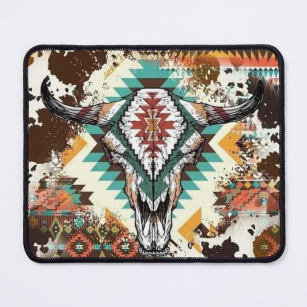 Item preview, Aztec Cow Print Bull Skull  designed and sold by Dana  Burke.