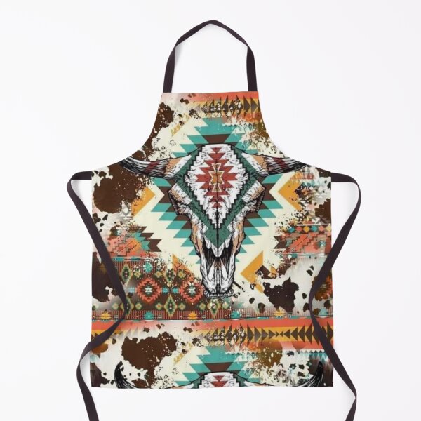 Item preview, Aztec Cow Print Bull Skull designed and sold by Dana Burke.
