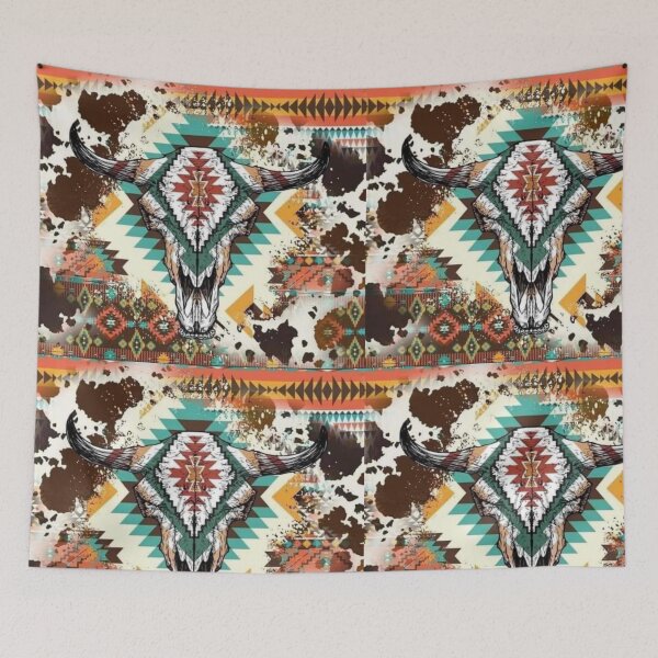 Item preview, Aztec Cow Print Bull Skull  designed and sold by Dana  Burke.