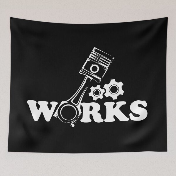 Item preview, Auto repair shop icon with pistons and gears designed and sold by AndreMi.
