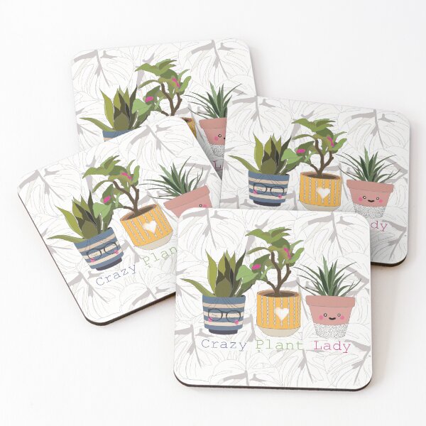 Item preview, Crazy plant lady, plant pots  designed and sold by Leatextileart.