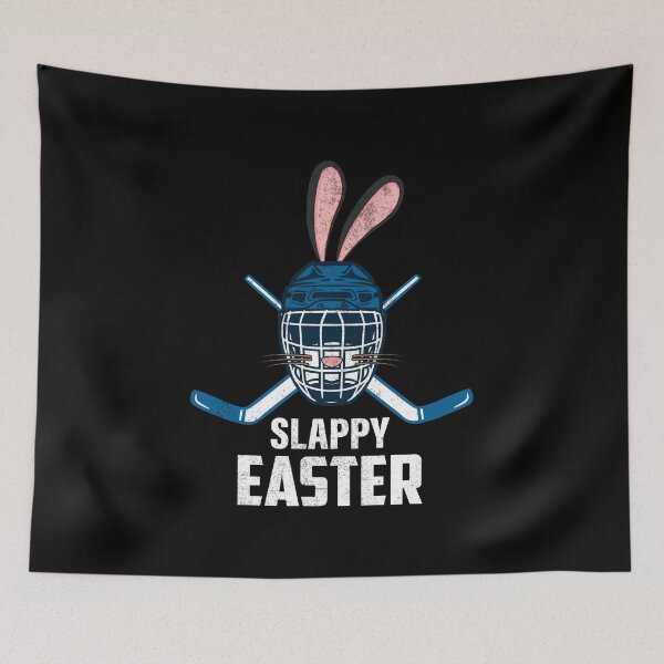 Item preview, Slappy Easter Bunny Rabbit Hockey Player Sport Lover designed and sold by haselshirt.