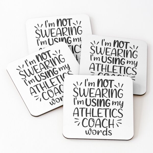Item preview, I'm not swearing I'm using my athletics coach words designed and sold by TheGreenGoat.