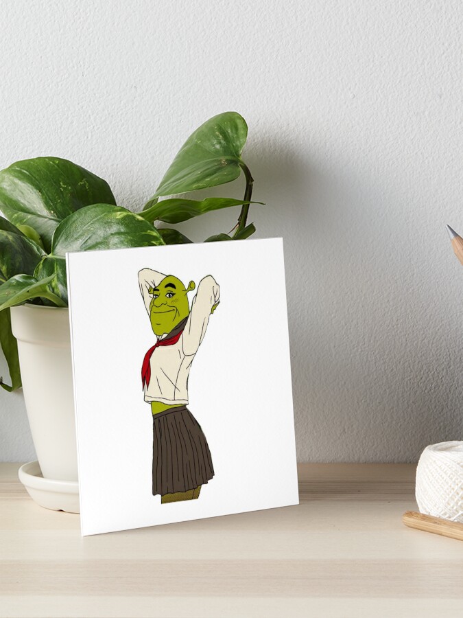 Shrek meme | Art Board Print