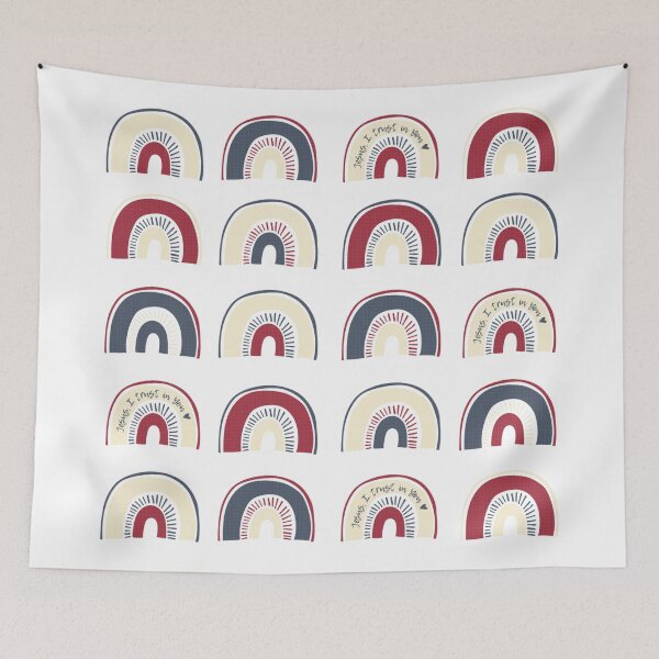 Item preview, Jesus I Trust In You Rainbow Pattern designed and sold by CarolineTherese.