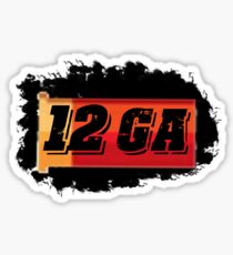 12 gauge shell ammo can label shell case shooting Sticker