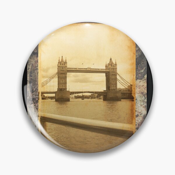 Item preview, Vintage Tower Bridge London England Sepia Photography Design designed and sold by EarthArtDesigns.