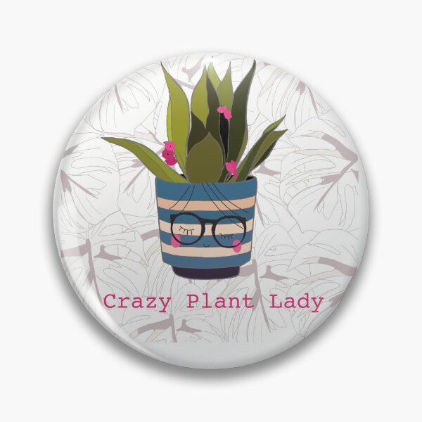 Item preview, Crazy plant lady with glasses  designed and sold by Leatextileart.
