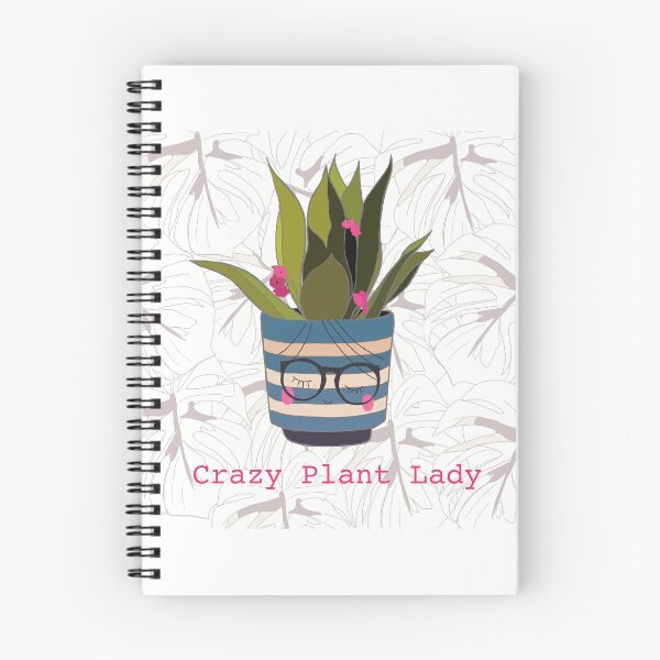 Item preview, Crazy plant lady with glasses  designed and sold by Leatextileart.