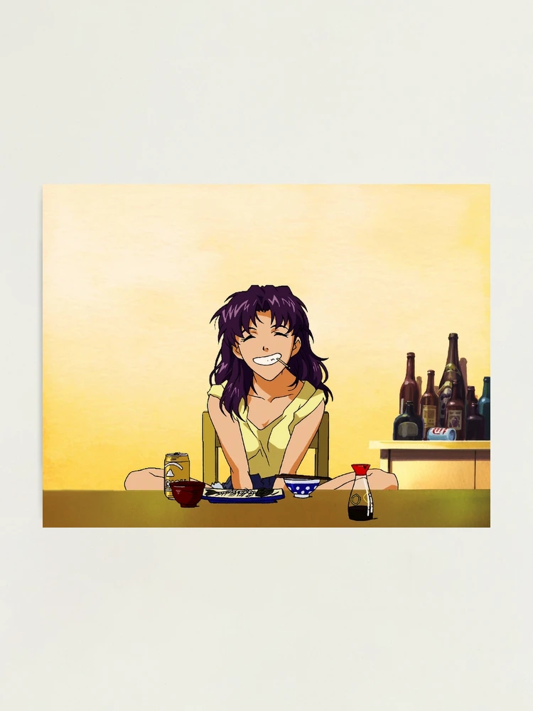 Misato Katsuragi Smile - Neon Genesis Evangelion Photographic Print for  Sale by Anderson-Arte