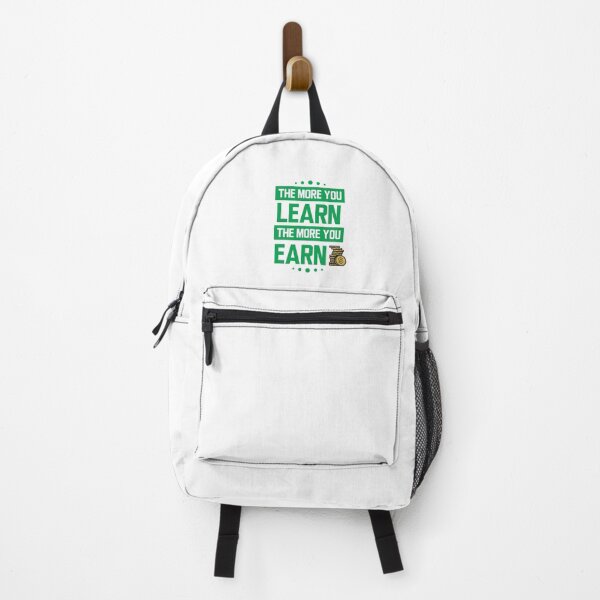 Item preview, The more you learn the more you earn - v2 (Green in White) designed and sold by ResuWreck.