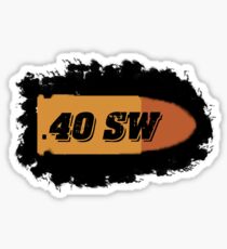 40 s&w ammo can label pistol bullet box Sticker