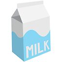 Milk Carton With Blue Design Greeting Card By Alanaarts Redbubble