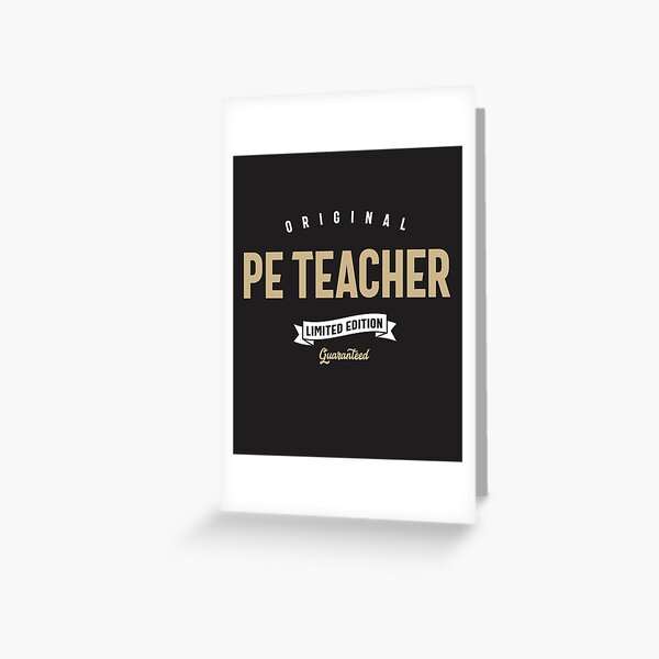 PE Teacher Funny Job Title Profession Birthday Worker  Greeting Card